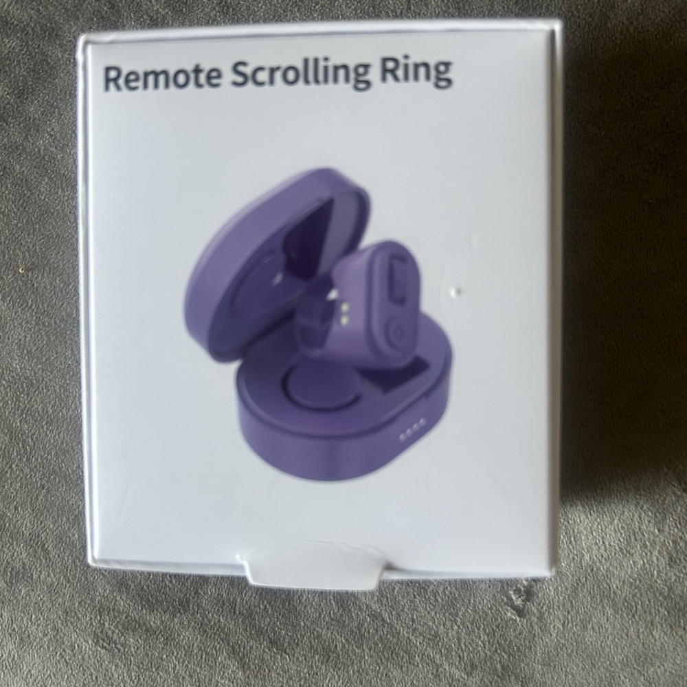 Elegant Purple Remote Scrolling Ring